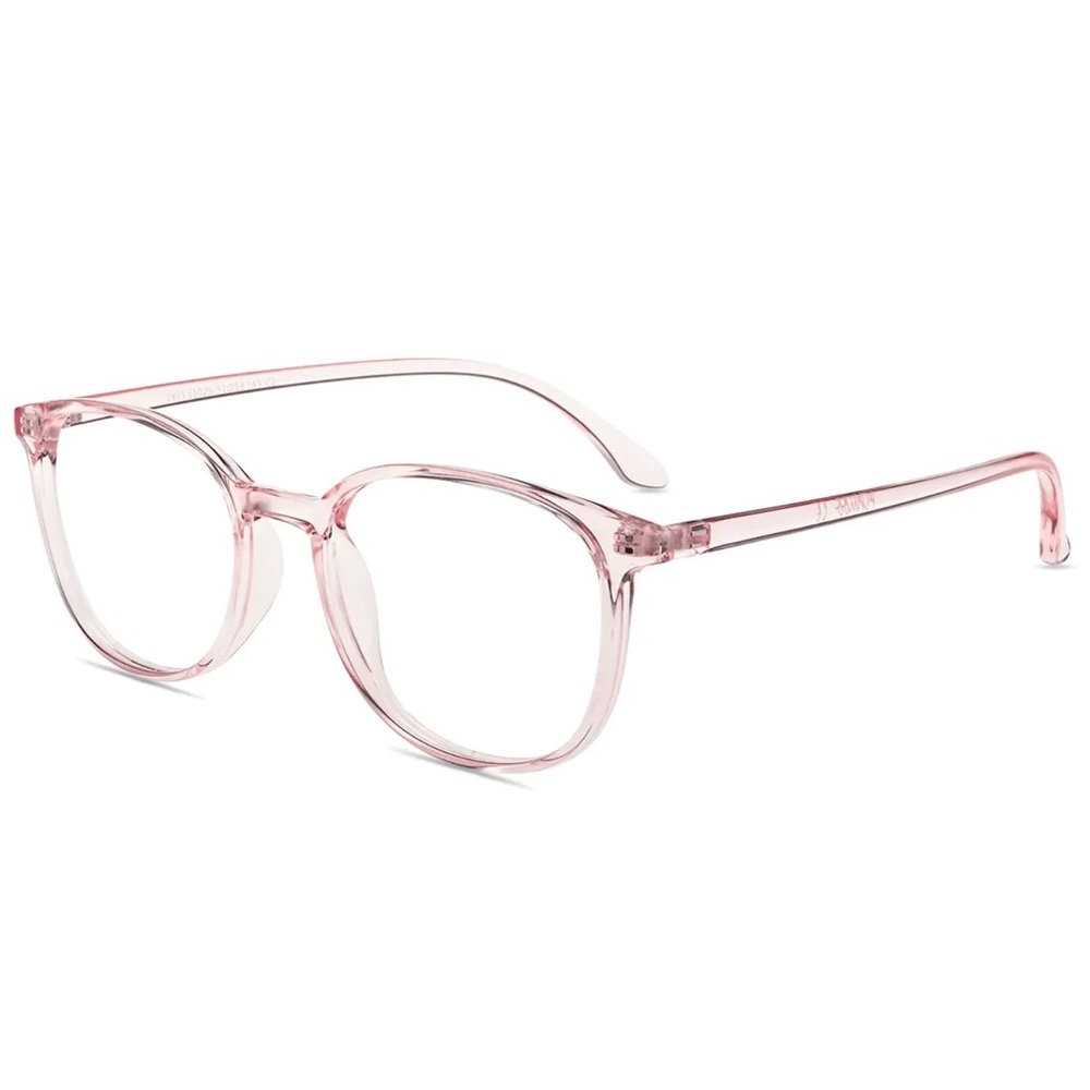 NWOT Urban Outfitters Pink Square Frame Blue Light Clear Lense Glasses